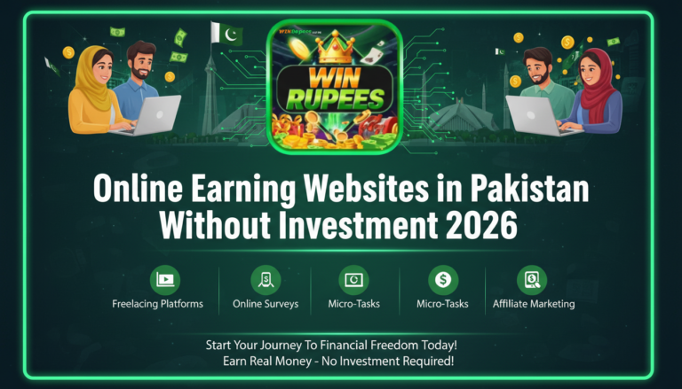 Online Earning Websites in Pakistan Without Investment 2026