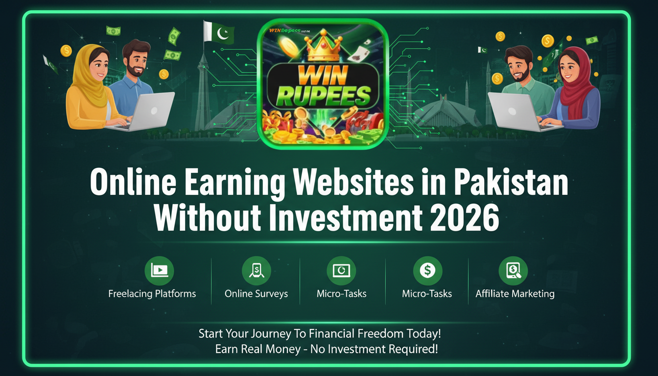 Online Earning Websites in Pakistan Without Investment 2026