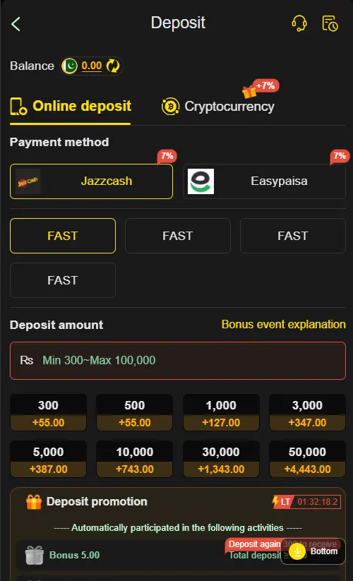 cw773 deposits